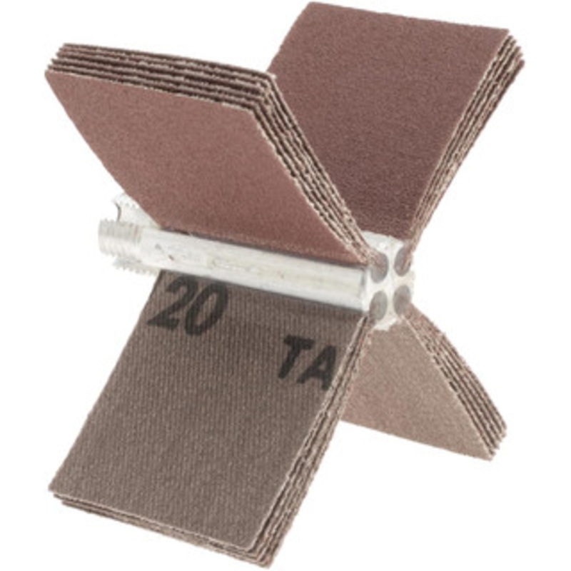 Merit Abrasives 120 Grit, Coated, Aluminum Oxide Bore Polisher Fine Grade, 16,000 RPM, Polishes Bores with 2-1/8 to 2-1/2 Diam 08834154111 – 72374069