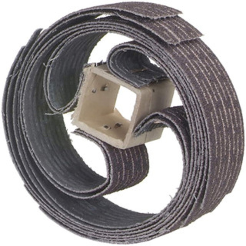 Merit Abrasives 180 Grit, Scored Surface, Aluminum Oxide Flap Wheel Refill Very Fine Grade, 1-1/4 Trim Length x 1 Wide 08834112058 – 05097381