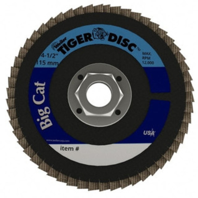 Weiler Abrasives 4-1/2 80 Grit 5/8-11 Center Hole Type 27 Zirconia Alumina Flap Disc Medium Grade, Coated, Arbor Attachment, Phenolic Backing, 12,000 RPM 96247 – 00094730