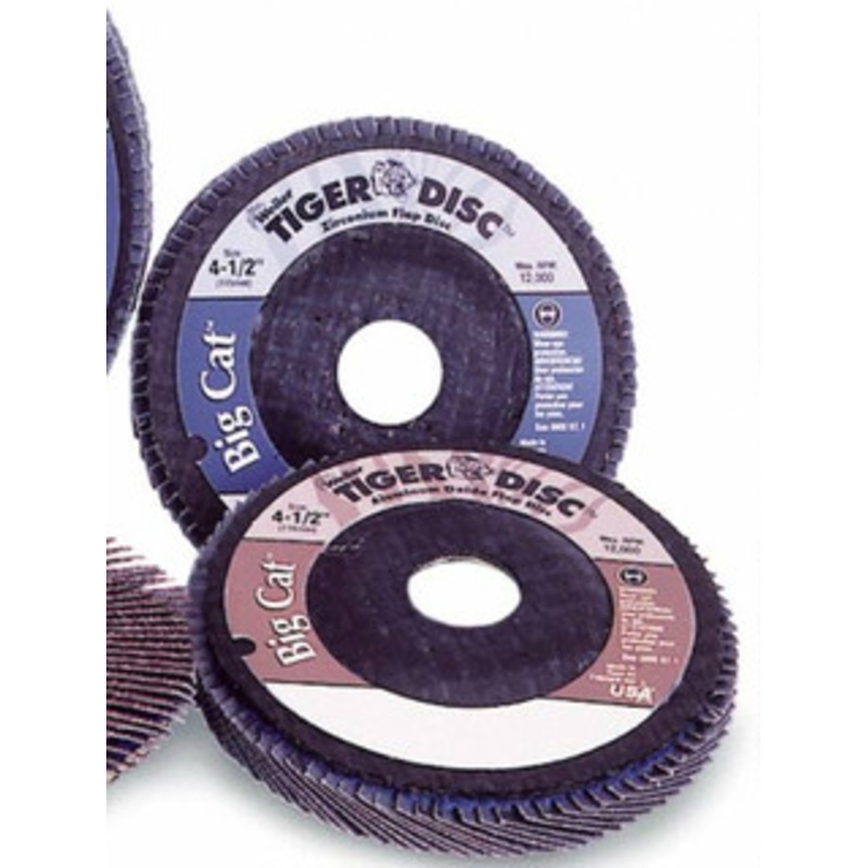 Weiler Abrasives 7 120 Grit 7/8 Center Hole Type 27 Aluminum Oxide Flap Disc Fine Grade, Coated, Arbor Attachment, Phenolic Backing, 8,600 RPM 50786 – 00094896