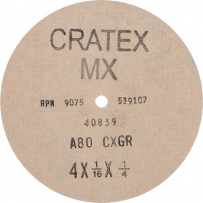 Cratex 4 Diam, 1/4 Hole, 80 Grit Aluminum Oxide Fiber Disc Medium 40839 – 03596673