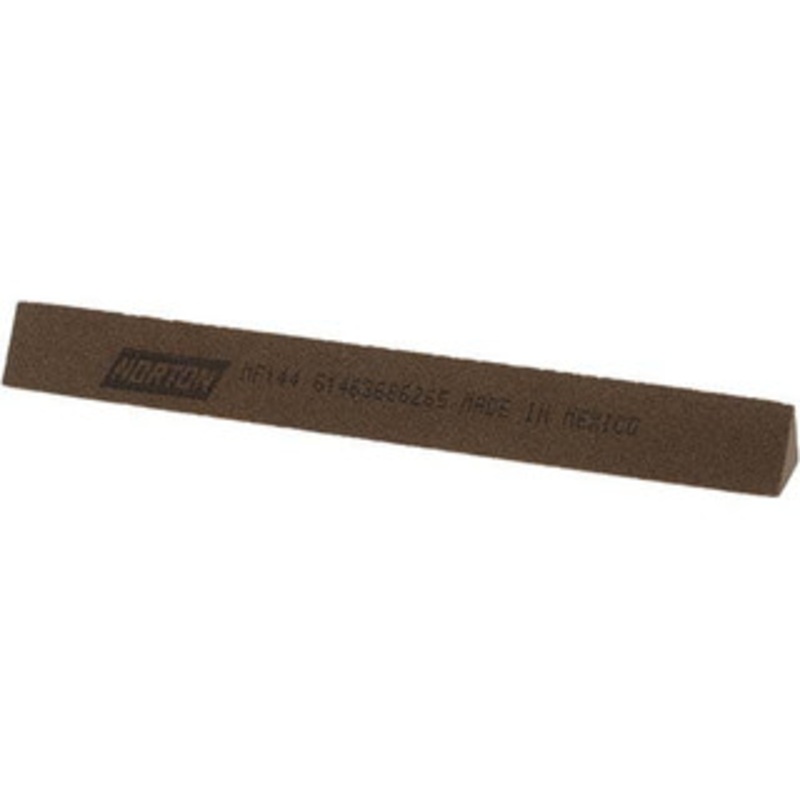 Norton 4 Long x 1/2 Wide x 1/2 Thick, Aluminum Oxide Sharpening Stone Triangle, Medium Grade 61463686265 – 05139316