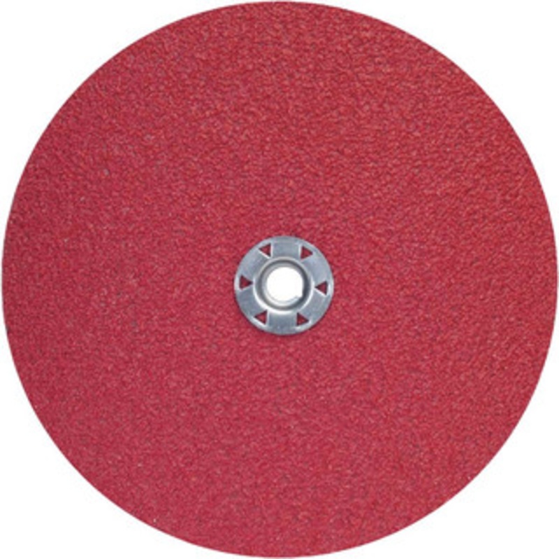 Norton 9-1/8 Diam, 7/8 Hole, 24 Grit Ceramic Alumina Fiber Disc Very Coarse 77696008437 – 92882455
