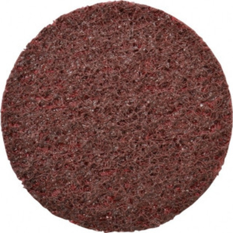 Standard Abrasives 3 Aluminum Oxide Quick Change Disc Type S Attachment, Medium Grade, Dark Maroon, Non-Woven, SocAtt Compatible 7100142247 – 32967853