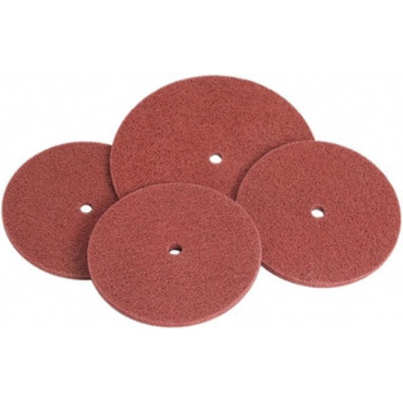 Standard Abrasives 8 Fine Grade Aluminum Oxide Deburring Disc 1/2 Center Hole, Arbor Connection, Maroon, 2,700 Max RPM 7010330836 – 32969461