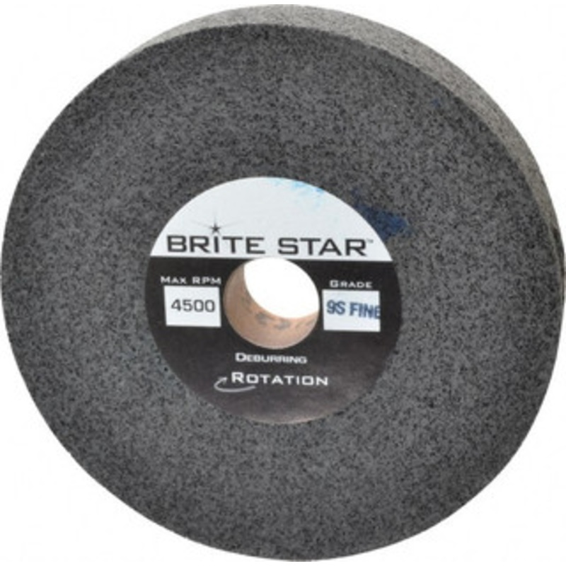Brite Star 6 Diam, 1 Face Width, 1 Center Hole, Fine Grade, Silicon Carbide Deburring Wheel Convolute, Extra Hard Density 9 Grade, 4,500 RPM 66261114609 – 81243917