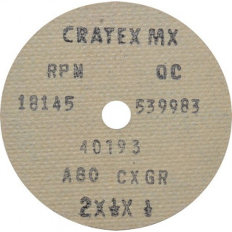 Cratex 2 Diam, 1/4 Hole, 80 Grit Aluminum Oxide Fiber Disc Medium 40193 – 03596277