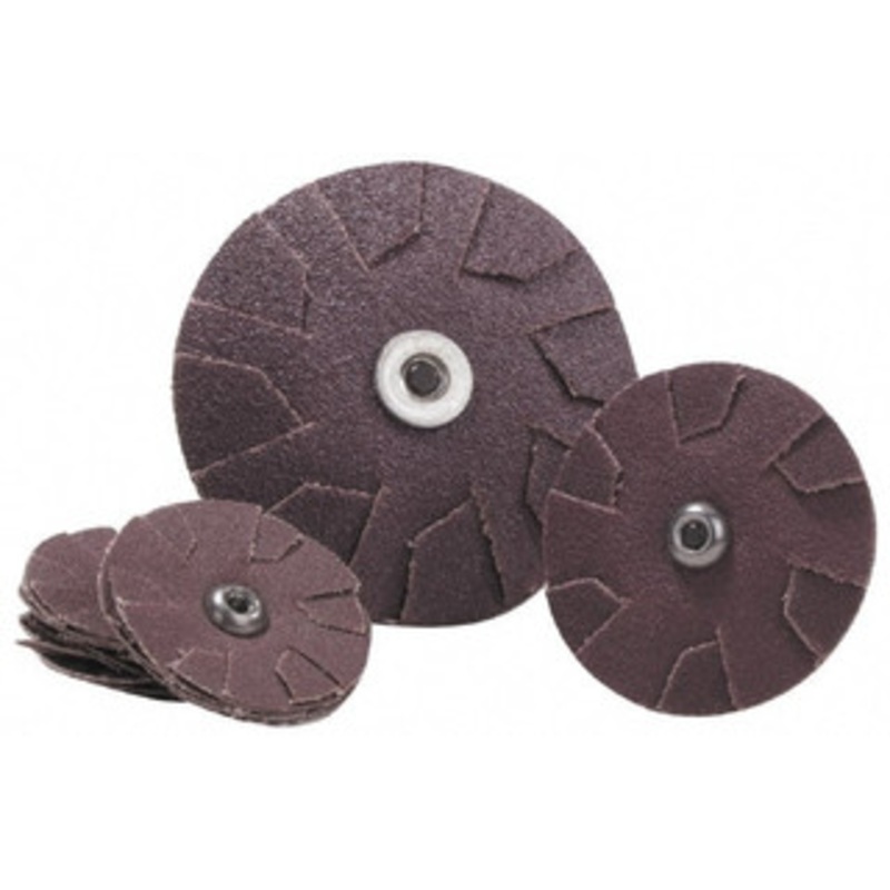 Merit Abrasives 60 Grit, 2-1/2 Inch Diameter, Flexible Overlap Slotted Disc Coated 08834184059 – 72390412