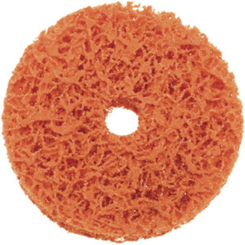 Norton 3 Extra Coarse Grade Aluminum Oxide/Ceramic Deburring Disc 1/2 Center Hole, Arbor Connection, Orange, 12,000 Max RPM 66623340166 – 70469093