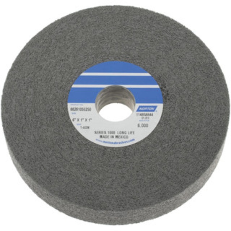 Norton 6 Diam, 1 Face Width, 1 Center Hole, Medium Grade, Silicon Carbide Deburring Wheel Convolute, Hard Density 8 Grade, 4,500 RPM 66261055250 – 05009220