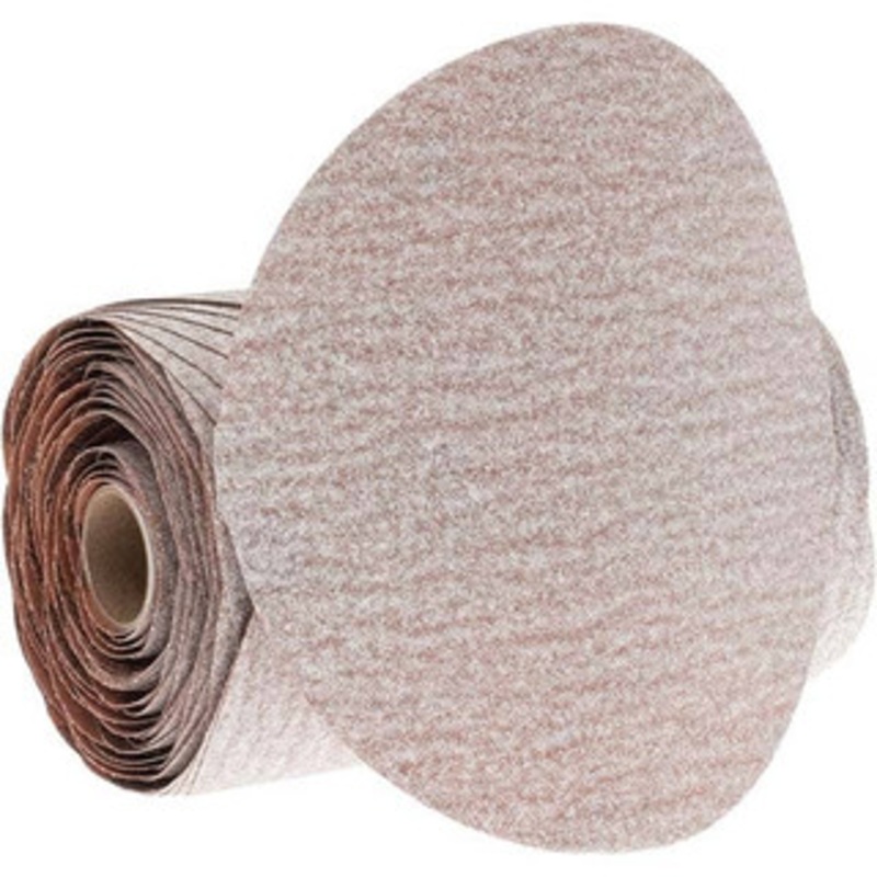 Norton 6 Diam, 120 Grit Aluminum Oxide Adhesive PSA Disc Medium Grade, Natural, B Weighted Backing, Flexible 66261131479 – 02939742