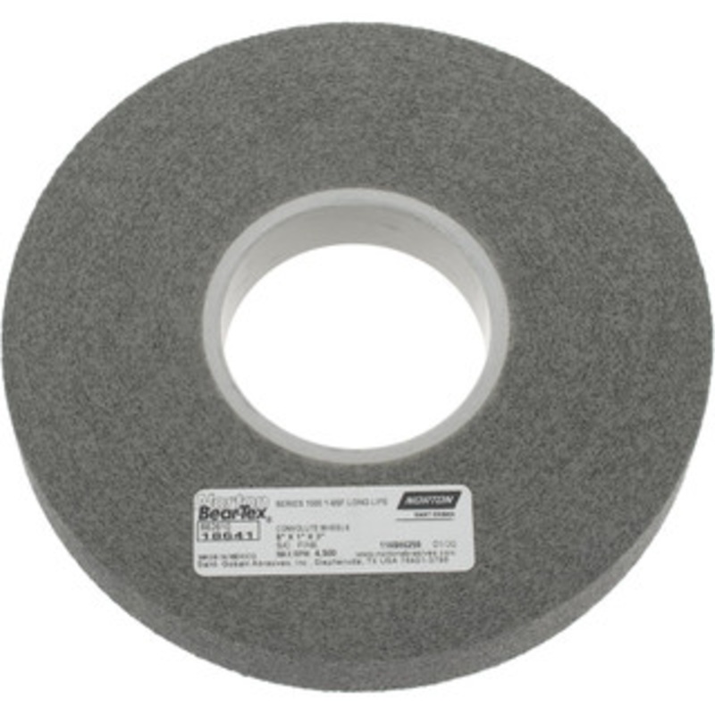 Norton 8 Diam, 1 Face Width, 3 Center Hole, Fine Grade, Silicon Carbide Deburring Wheel Convolute, Hard Density 9 Grade, 4,500 RPM 66261018641 – 05009410