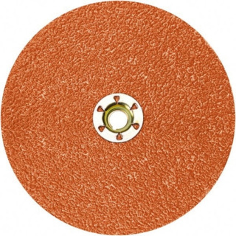 Standard Abrasives 2 100 Grit Ceramic Quick Change Disc Type S Attachment, Fine Grade, Red, Coated, SocAtt Compatible 7010368206 – 32967424