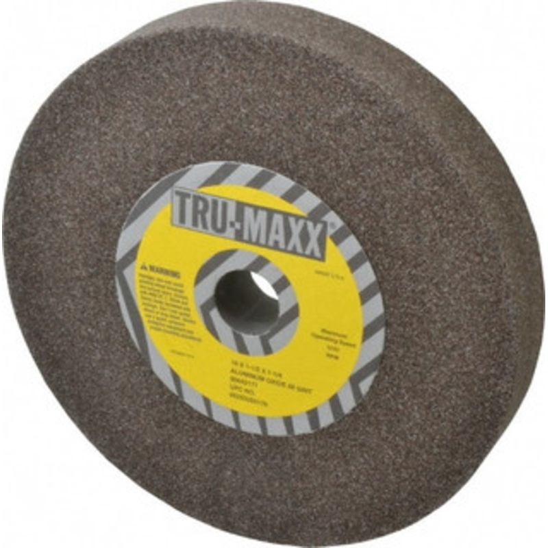 Tru-Maxx 46 Grit Aluminum Oxide Bench & Pedestal Grinding Wheel 10 Diam x 1-1/4 Hole x 1-1/2 Thick, 3250 Max RPM, P Hardness, Coarse Grade , Vitrified Bond 66253255175 – 85642171