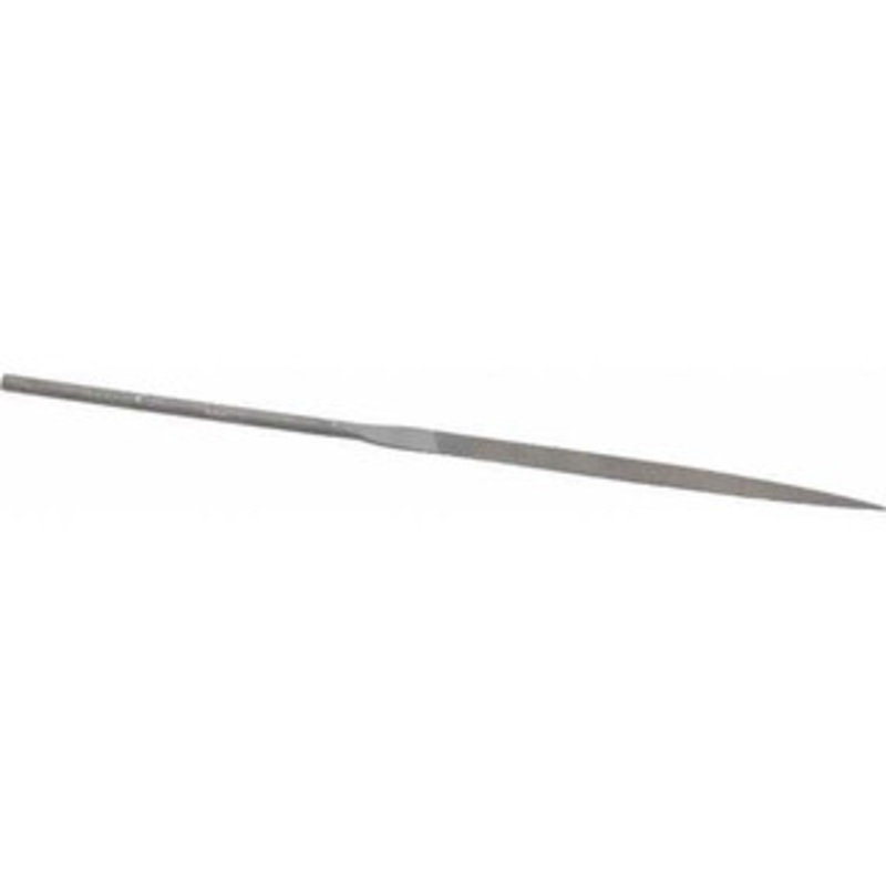 Grobet USA 6-1/4 Needle Precision Swiss Pattern Knife File 2 Cut, 3 LOC, with Handle 31.559 – 60235223