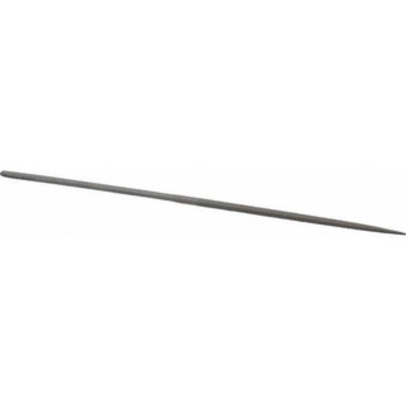 Grobet USA 6-1/4 Needle Precision Swiss Pattern Square File 0 Cut, 3 LOC, with Handle 31.619 – 60236536