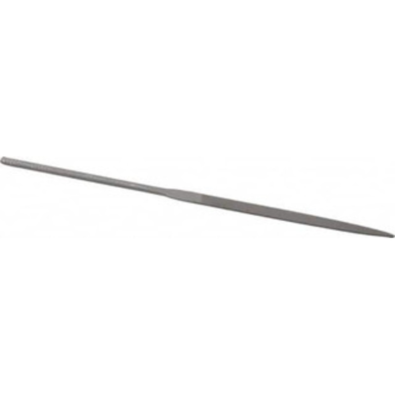 Grobet USA 6-1/4 Needle Precision Swiss Pattern Warding File 4 Cut, 3 LOC, with Handle 31.666 – 60237443