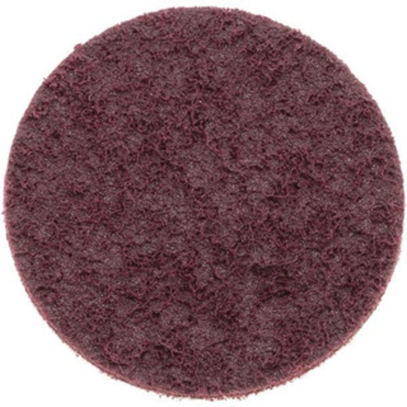 Norton 3 120 Grit Aluminum Oxide Quick Change Disc Type S Attachment, Medium Grade, Red, Non-Woven, 20,000 RPM, SocAtt Type 2 Compatible 66623335429 – 54566153