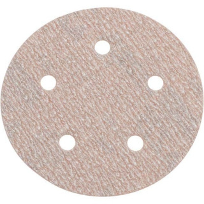 Norton 5 Diam, 220 Grit, Aluminum Oxide Hook & Loop Disc Very Fine Grade, Coated, B Weight Paper Backing, Series A275 66261131578 – 06859136