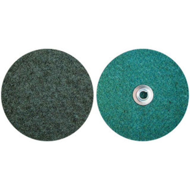 Norton 7 Coarse Grade Aluminum Oxide Deburring Disc 5/8-11 Threaded Center Hole, Quick Change Connection, Blue, 85,000 Max RPM 66261170288 – 39062674