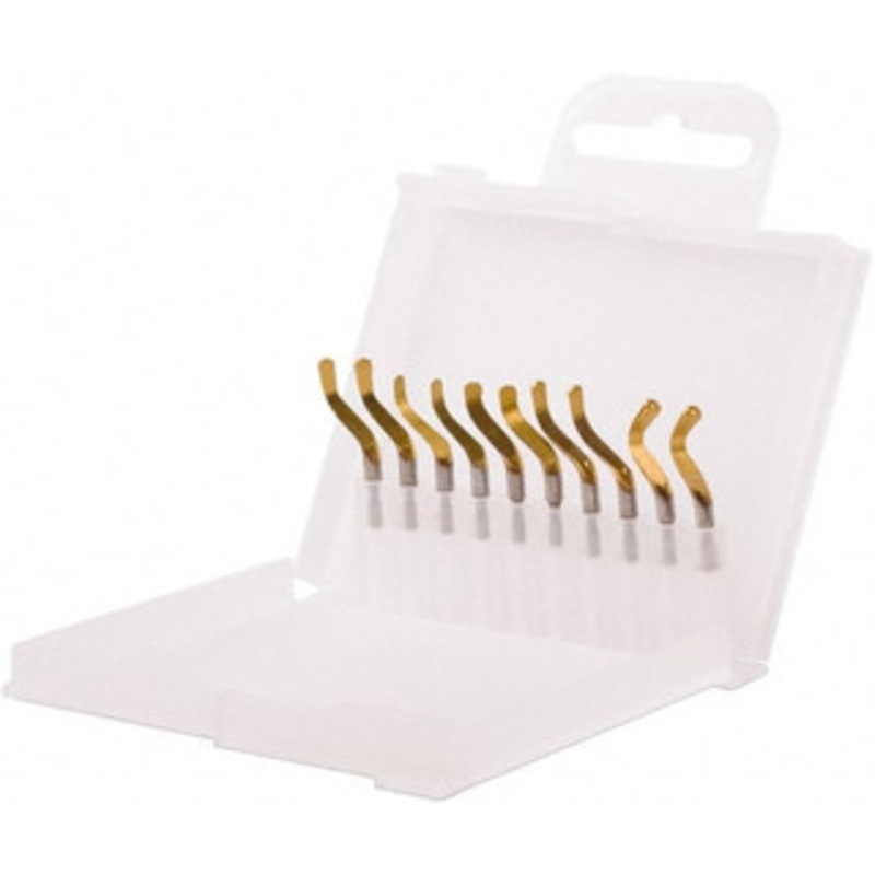 Shaviv 10 Piece Hand Deburring Tool Set Blade Type B10P, B11P, B20P, B30P, For Straight Edges, Hole Edges 155-00252 – 83945592