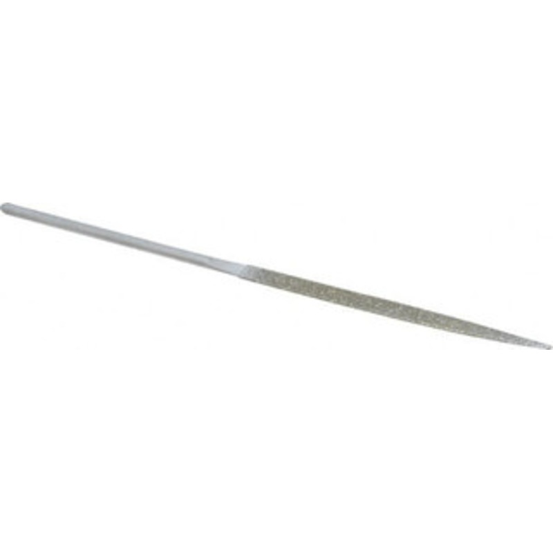 Strauss & Co. 5-1/2 OAL Coarse Half Round Needle Diamond File 13/64 Wide x 1/16 Thick, 2-3/4 LOC, 181 Grit 2152 D181 – 05241740
