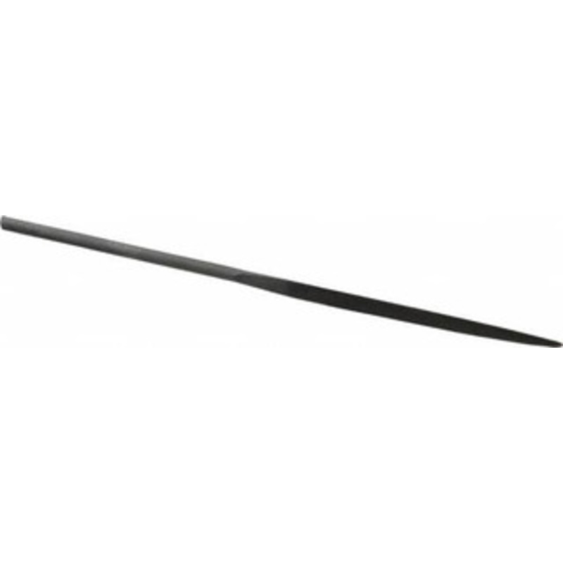 Value Collection 6-1/4 Needle Precision Swiss Pattern Three Square File 0 Cut, 0 Cut, 3 LOC, 6 Width x 0.18 Thick, with Handle 382-0604 – 00663203