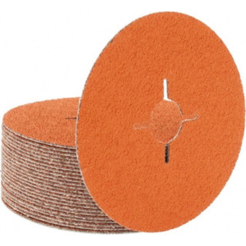 Walter Surface Technologies 4-1/2 Diam, 7/8 Hole, 50 Grit Ceramic Fiber Disc Series 15-X, Coolcut XX 15X455 – 57857419