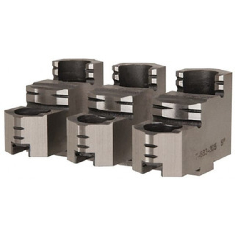Bison 6 Max Chuck Diam Tongue & Groove Hard Lathe Chuck Top Jaws Steel, 0.984 OAW x 2.638 OAL x 1.634 OAH 7-883-406 – 08570046
