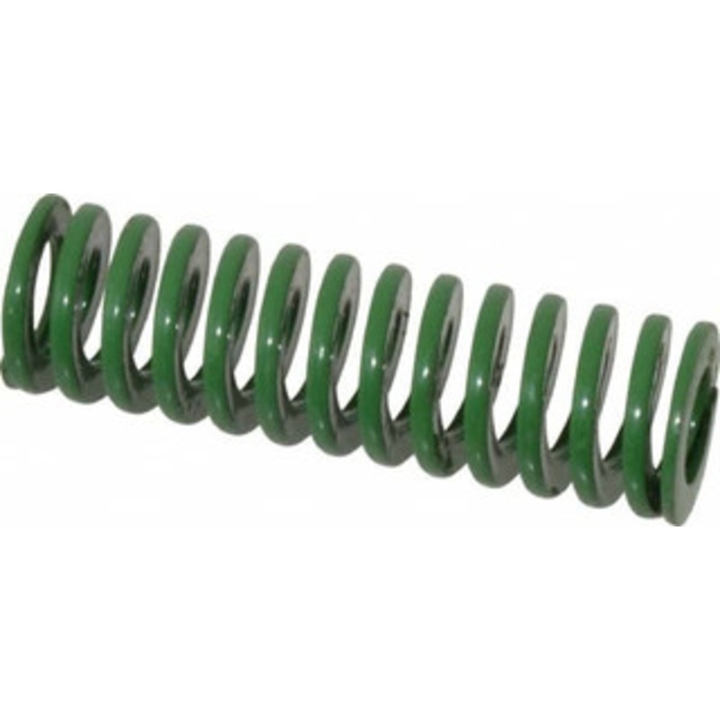 Danly 3/4 Hole Diam, 3/8 Rod Diam, 2-1/2 Free Length, Green Die Spring 11 Lb Max Deflection, 1.01 Max Deflection, Light Duty, Chromium Vanadium Steel 9-1210-11 – 76010669