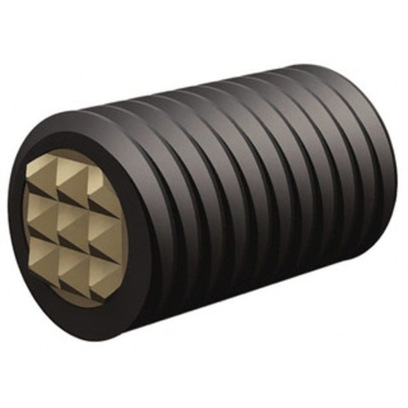 Fairlane Serrated Tooth, 1/2-20, 1/4 Internal Hex, 1 Thread Length, Black Oxide Finish, Fully Threaded, Adjustable Positioning Gripper 3/8 Pad Diam, Fine Tooth Grade PG-0500 – 09715350