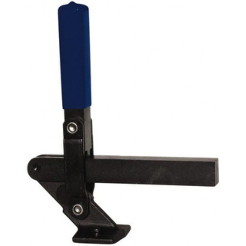 Gibraltar 1,000 Lb Holding Capacity, Vertical Handle, Manual Hold Down Toggle Clamp 177 Handle Movement, 180 Bar Opening, Solid Bar, Flanged Base, Electro-Plated Zinc, Carbon Steel GIB-U-528 – 75135004