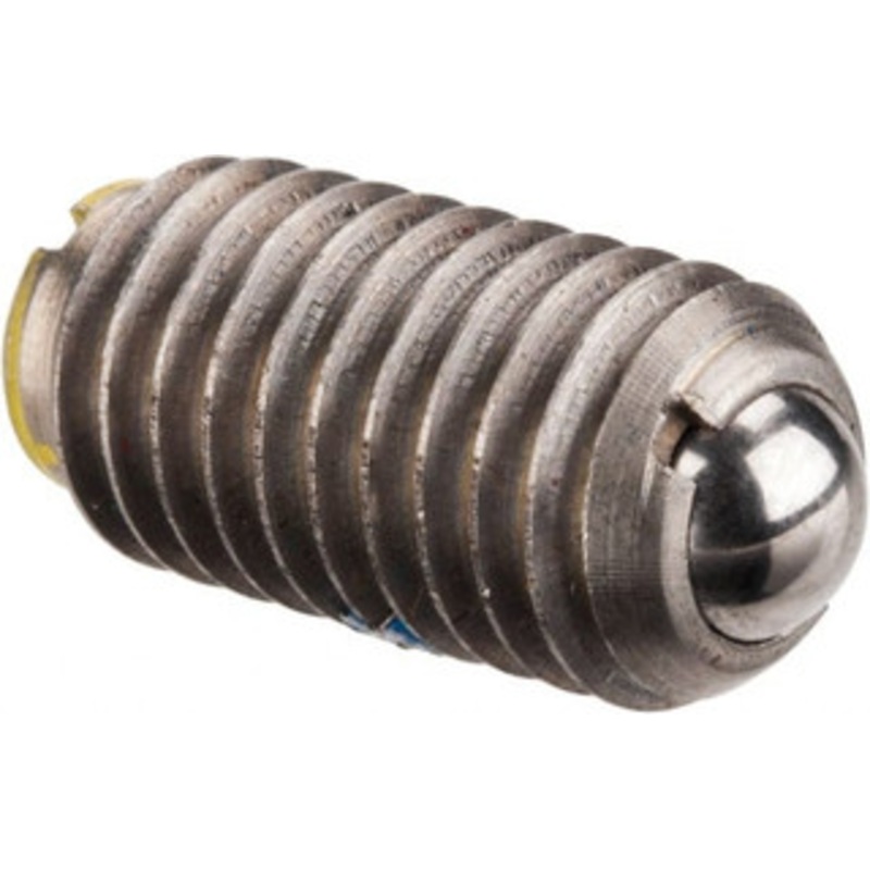 Gibraltar M8x1.25, 5mm Ball Diam, 16mm Body Length, 1.5mm Max Ball Reach, Threaded Ball Plunger Stainless Steel Body, Stainless Steel Ball, 9 Lb Initial End Force, 13.49 Lb Final End Force, Locking Element MSSW10-5BH-PT-G – 06693626