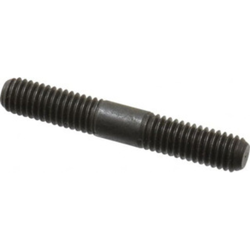 Jergens, Inc. 3/8-16 2-1/2 OAL Equal Double Threaded Stud Alloy Steel, Black Oxide Finish, 7/8 Equal Thread Length 38122 – 82422254