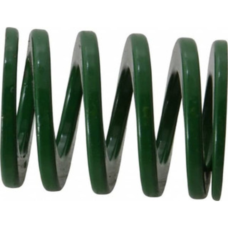 Danly 1-1/2 Hole Diam, 3/4 Rod Diam, 2 Free Length, Green Die Spring 60.3 Lb Max Deflection, 0.8 Max Deflection, Light Duty, Chromium Vanadium Steel 9-2408-11 – 76011212