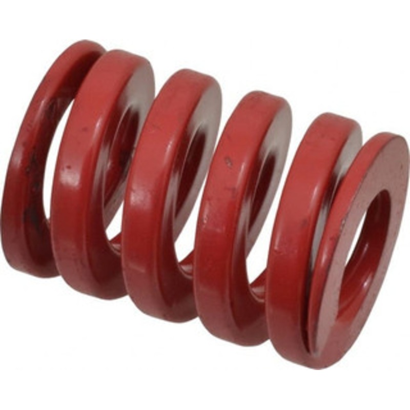 Danly 1-1/2 Hole Diam, 3/4 Rod Diam, 2 Free Length, Red Die Spring 208 Lb Max Deflection, 0.6 Max Deflection, Heavy Duty, Chromium Vanadium Steel 9-2408-26 – 76015213