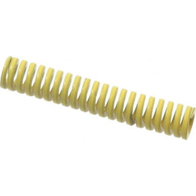 Danly 3/8 Hole Diam, 3/16 Rod Diam, 2 Free Length, Yellow Die Spring 8.8 Lb Max Deflection, 0.5 Max Deflection, Extra Heavy Duty, Chromium Vanadium Steel 9-0608-36 – 76016054