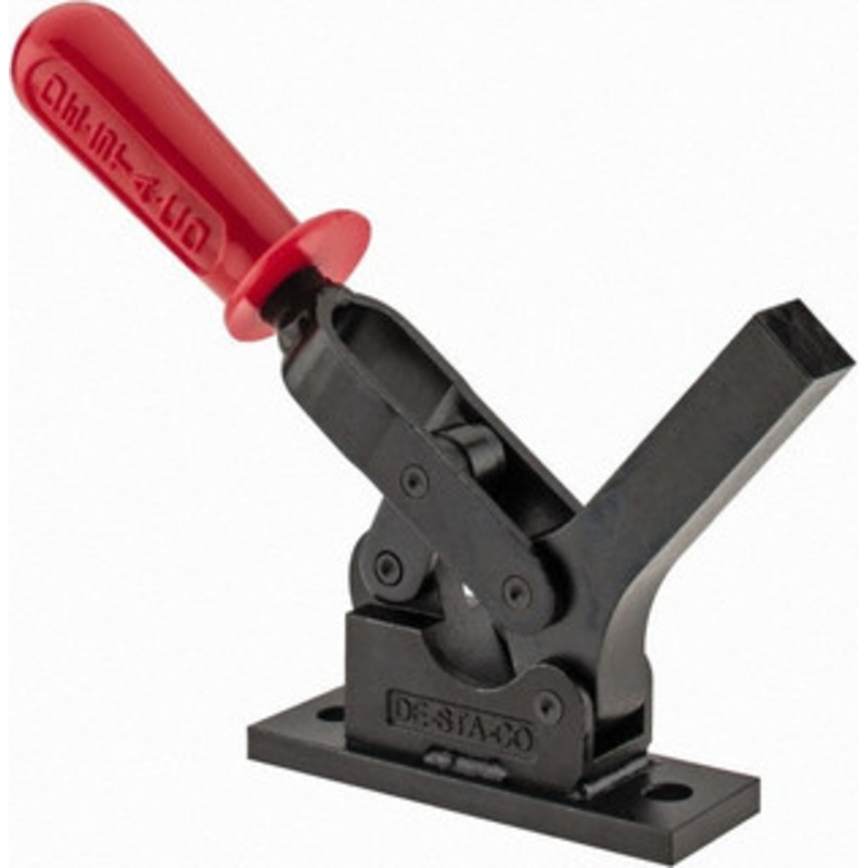 Destaco 1,299 Lb Holding Capacity, Horizontal Handle, Manual Hold Down Toggle Clamp 69 Handle Movement, 90 Bar Opening, Solid Bar, Flanged Base, Oxide Finish, Forged Alloy Steel 5310 – 51105526