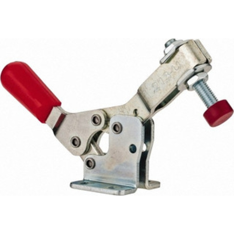 Destaco 150 Lb Holding Capacity, Horizontal Handle, Manual Hold Down Toggle Clamp 60 Handle Movement, 90 Bar Opening, U-Bar, Flanged Base, Electro-Plated Zinc, Carbon Steel 213-U – 76988161