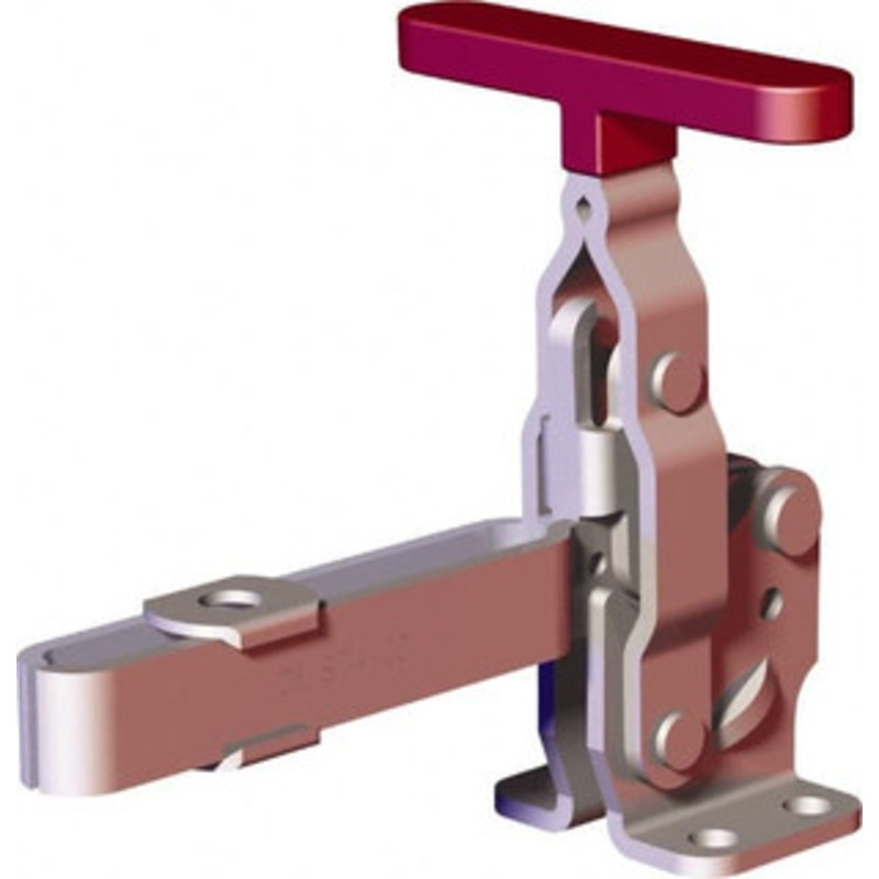 Destaco 375 Lb Holding Capacity, Vertical Handle, Manual Hold Down Toggle Clamp 57 Handle Movement, 99 Bar Opening, U-Bar, Flanged Base, Carbon Steel 207-TUL – 84923317