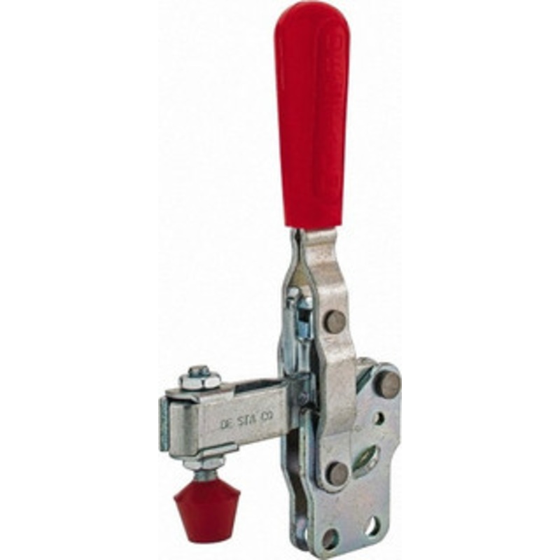 Destaco 375 Lb Holding Capacity, Vertical Handle, Manual Hold Down Toggle Clamp 57 Handle Movement, 99 Bar Opening, U-Bar, Straight Base, Carbon Steel 207-UB – 07302656