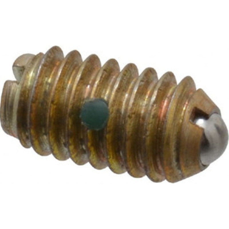 Gibraltar 5/16-18, 0.156 Ball Diam, 37/64 Body Length, 0.04 Max Ball Reach, Threaded Ball Plunger Steel Body, Steel Ball, 6 Lb Initial End Force, 17 Lb Final End Force, Locking Element 10013-G – 65219776