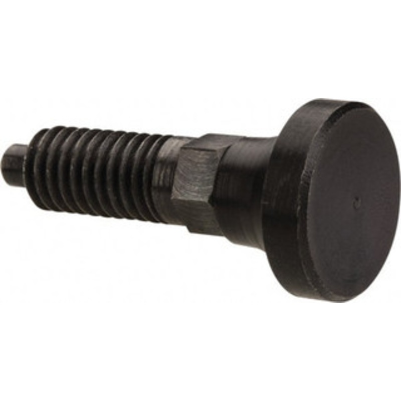 Gibraltar M6x1.0, 13mm Thread Length, 0.118 Max Plunger Diam, 0.11 Lb Init to 0.34 Lb Final End Force, Knob Handle Plunger Delrin Knob, 0.63 Body Length, 1/2 Length Under Head/Shoulder, 0.118 Plunger Projection MDKN25-G – 40074429