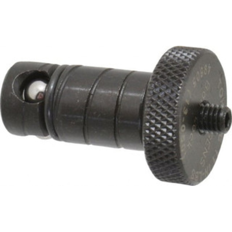Jergens 13mm Diam Ball Lock Modular Fixturing Shank 1.08 Shank Length, 7/8 Head Diam, Compatible with 1/2 Thick Plate, 750 Lb Max Holding Force, 3/32 Key Size, Steel 49605 – 64819683