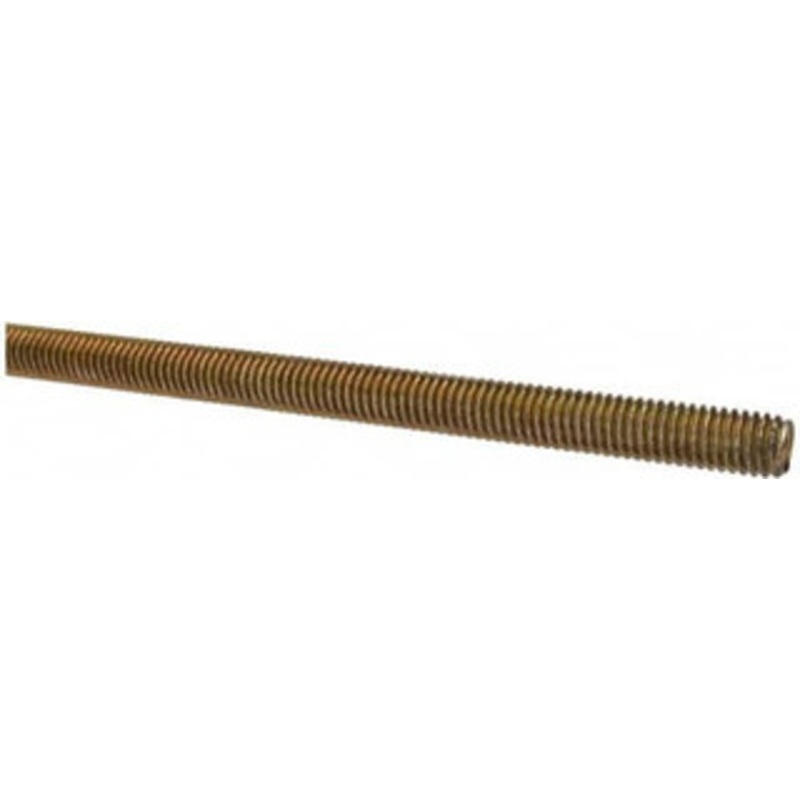 Value Collection 3/8-16 x 3 ft. Alloy Steel Threaded Rod Right Hand Thread, Yellow Zinc Plated Finish, UNC 07093 – 61219911
