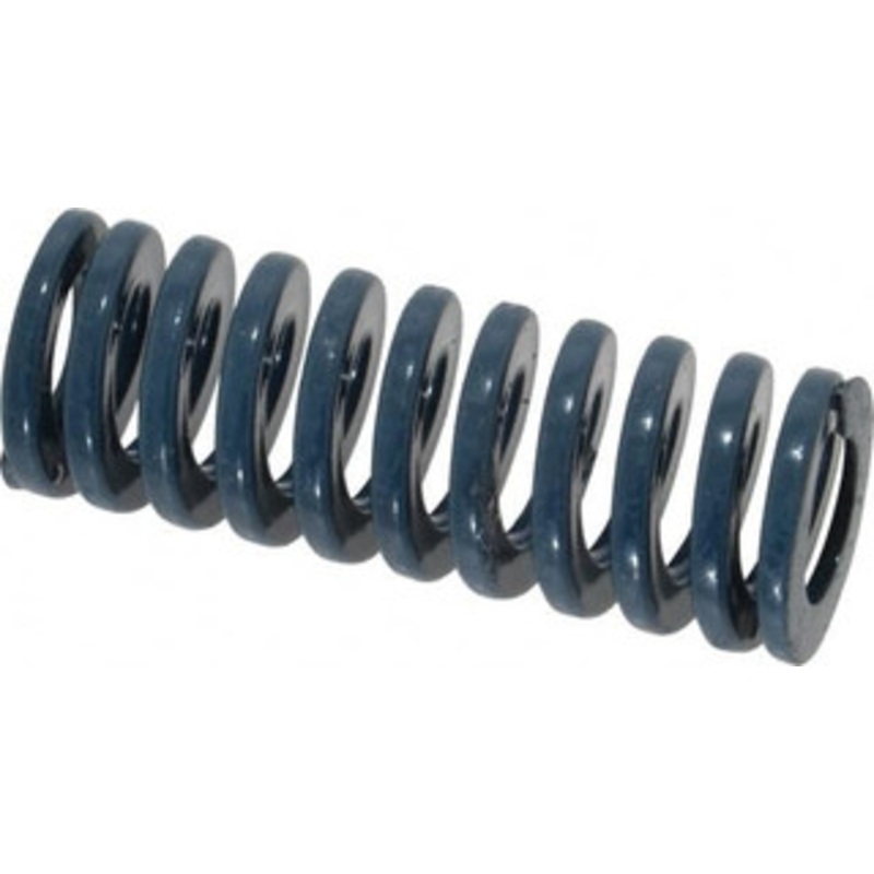 Danly 3/4 Hole Diam, 3/8 Rod Diam, 2 Free Length, Blue Die Spring 22.2 Lb Max Deflection, 0.75 Max Deflection, Medium Duty, Chromium Vanadium Steel 9-1208-21 – 76012657