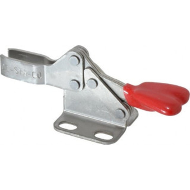 Destaco 100 Lb Holding Capacity, Horizontal Handle, Manual Hold Down Toggle Clamp 90 Handle Movement, 90 Bar Opening, U-Bar, Flanged Base, Electro-Plated Zinc, Stainless Steel 206-SS – 76988286
