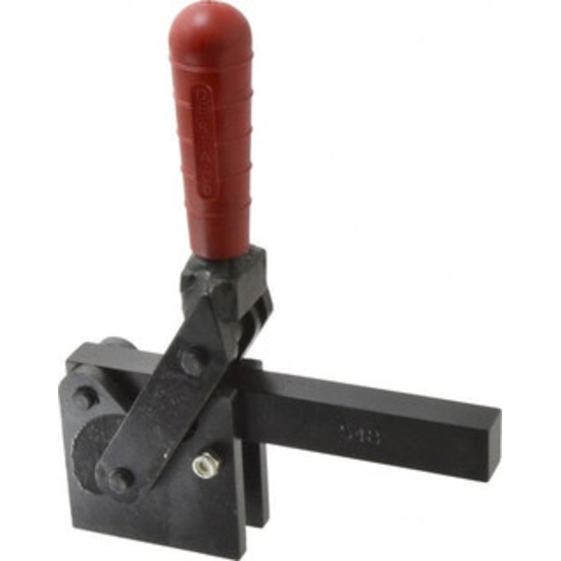 Destaco 2,500 Lb Holding Capacity, Vertical Handle, Manual Hold Down Toggle Clamp 129 Handle Movement, 199 Bar Opening, Solid Bar, Straight Base, Electro-Plated Zinc, Carbon Steel 548 – 69887909