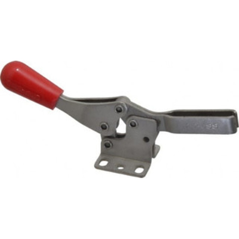 Destaco 250 Lb Holding Capacity, Horizontal Handle, Manual Hold Down Toggle Clamp 61 Handle Movement, 91 Bar Opening, U-Bar, Flanged Base, Electro-Plated Zinc, Stainless Steel 217-USS – 76988195