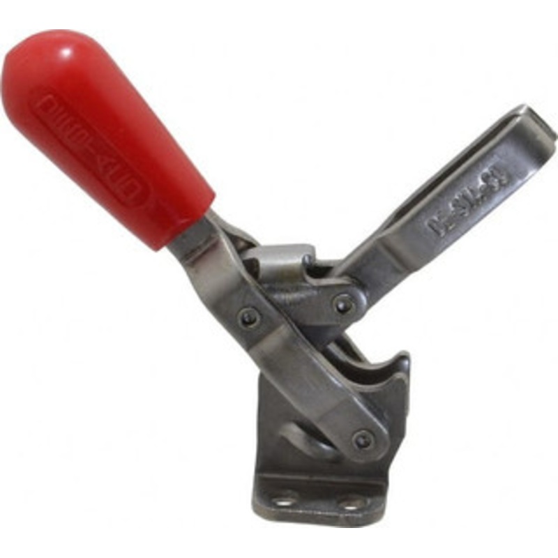 Destaco 250 Lb Holding Capacity, Vertical Handle, Manual Hold Down Toggle Clamp 65 Handle Movement, 105 Bar Opening, U-Bar, Flanged Base, Electro-Plated Zinc, Stainless Steel 202-USS – 03336799